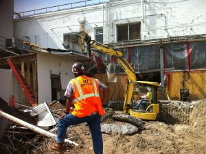 Demolition work