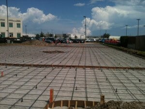 Earthwork and paving addition.