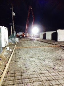 Site Demolition, Excavation of detention pond, grading and lime stabilization, Structural cast in place concrete walls, Structural fill, foundations, paving
